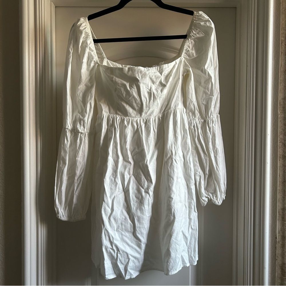 Reformation white mini dress